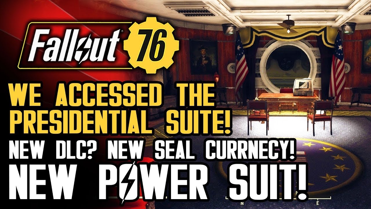 Fallout 76 - We Snuck Into The Presidential Suite! NEW POWER SUIT! New Seal Currency! starfields hallman