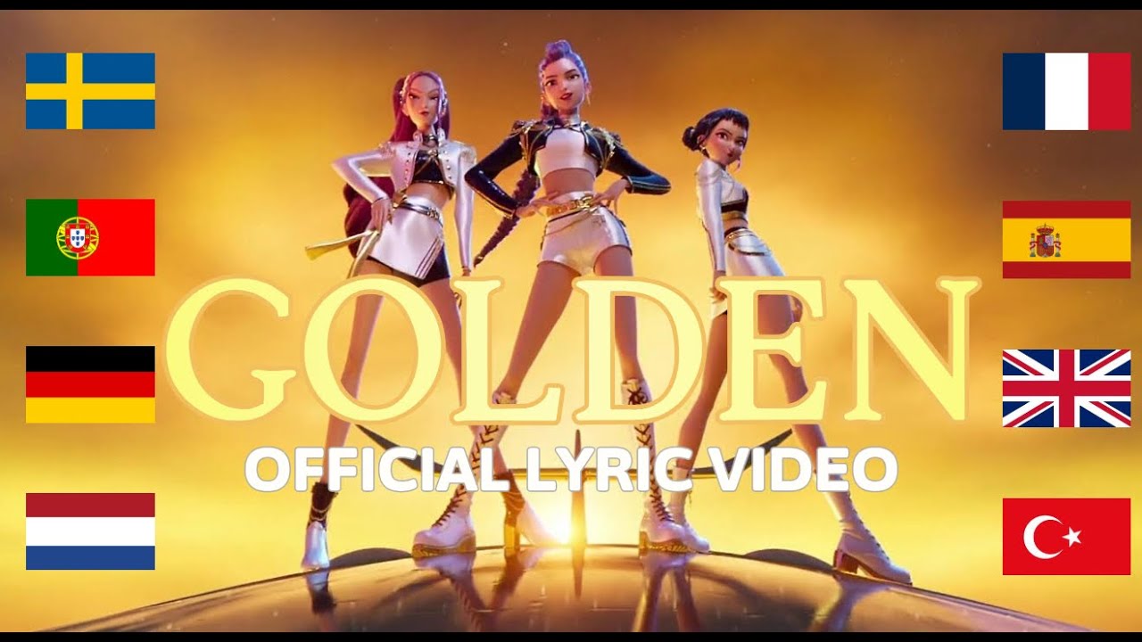 Golden Demon Rapper Golden Official Lyric Video | KPop Demon Hunters | German,Portuguese ...