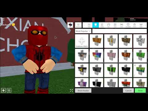 How To Make An Homemade Spider Man Suit On Robloxian High School Youtube - how to be spiderman in robloxian high school