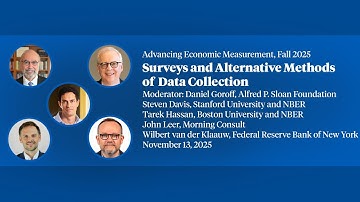 2025, Advancing Economic Measurement, "Surveys and Alternative Methods of Data Collection"