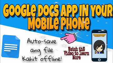Using Google Docs App in Mobile Phone