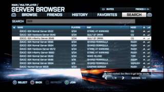 How to create Private Servers in BF3 PS3 Bf3 Setup Private Console Servers