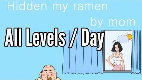 Hidden My Ramen By Mom Day 1-30 All Levels Android iOS Full Walkthrough Solution