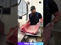 MACHINE SLICES HUGE MEAT Like Butter! 🥩🤯 #meatlover #satisfying #butcherlife #viral