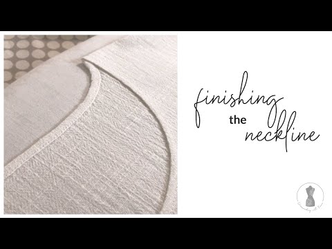 Video: How To Finish The Edge Of The Neckline