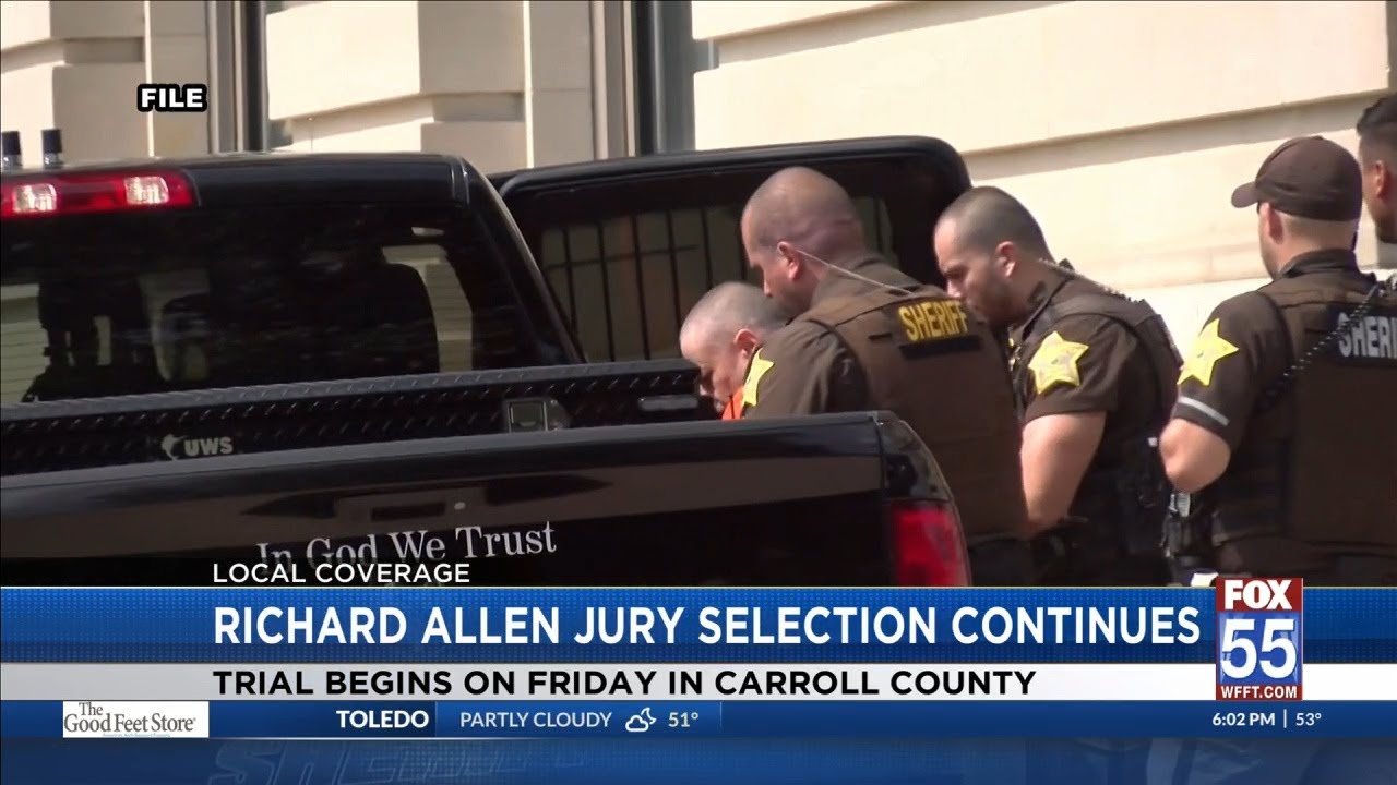 Jury selected from Allen County for Delphi double murder trial - YouTube