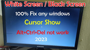 How To Fix Laptop/Desktop White Screen 2023 || White/Black Screen Windows7/10 Solved
