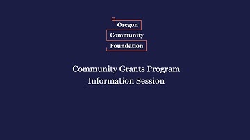 2025 Fall Community Grants Program Information Session