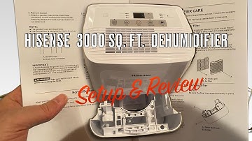 HiSense Dehumidifier Setup and Review