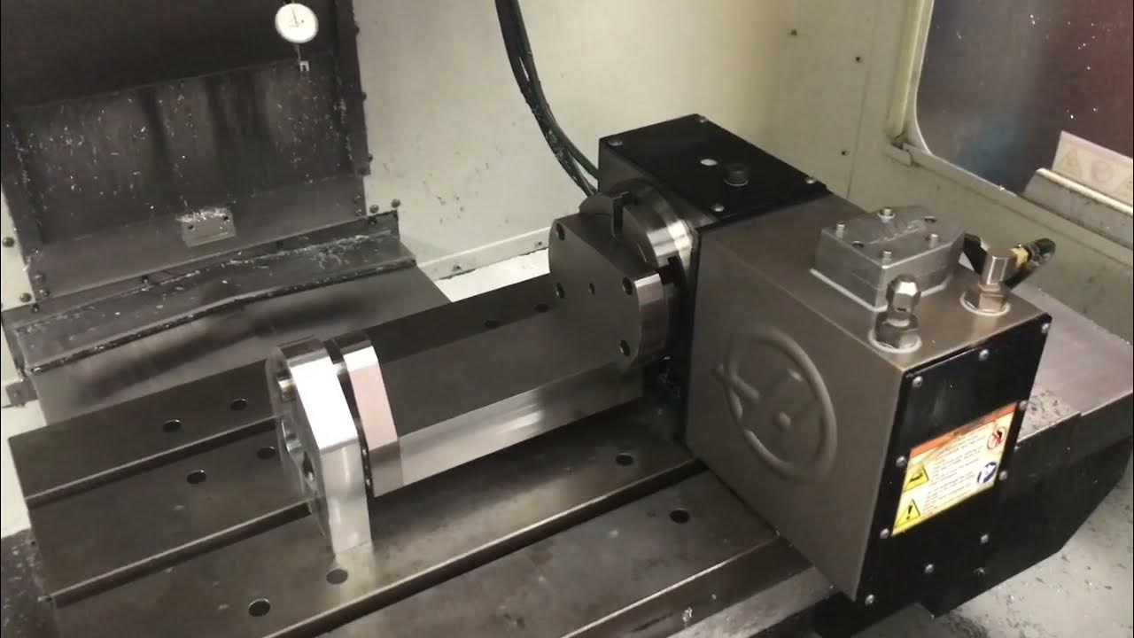 Working on a Moreside Trunion for the Haas HRT160 4th axis YouTube