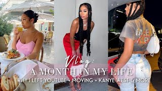 ⁣VLOG|WHY I LEFT YOUTUBE?+A MONTH IN MY LIFE+PARTYING+MOVING ISSUES+DATE NIGHTS+COOKING+KANYE WEST