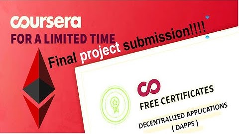 Coursera Decentralized Applications (Dapps) solutions week 4 Final project submission