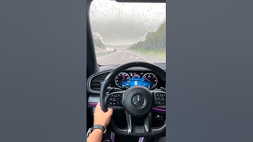 No need for Windshield Wipers Mercedes GLE with wax on windows