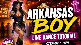 Arkansas Boy Line Dance Tutorial | Step-by-Step Breakdown | #linedancingwithmaya #fyp