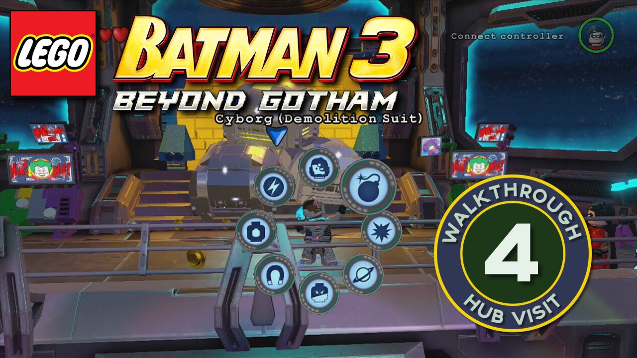 Lego Batman 3 Beyond Gotham Part 4 Hub Visit Watchtower Walkthrough Xbox Ps4 Wii U Pc Youtube