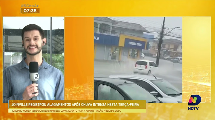 Joinville registrou alagamentos após chuva intensa nesta terça-feira