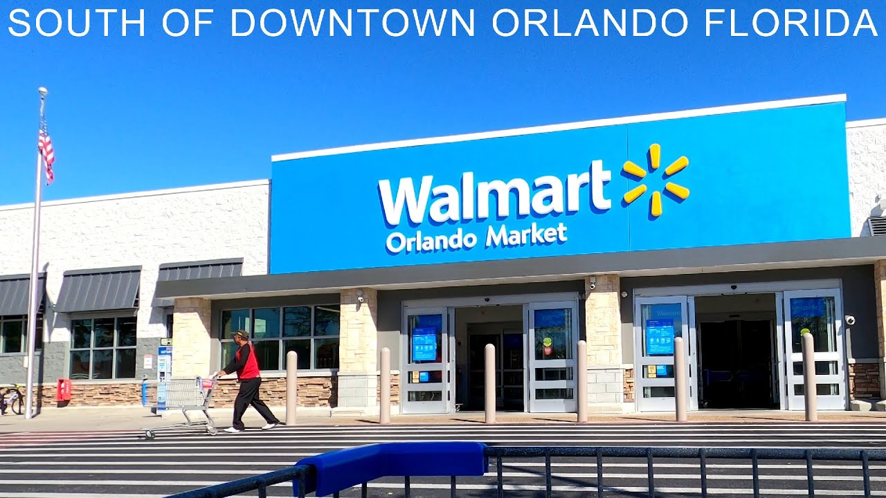 Shopping at Walmart Orlando Market in the SODO District -- South of  Downtown Orlando 
