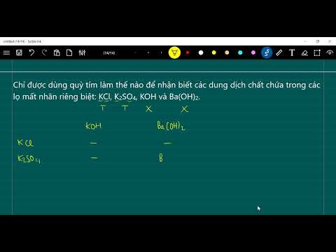 Video Chỉ được dùng quỳ tím làm thế nào để nhận biết các dung dịch KCl, K2SO4, KOH và Ba(OH)2. - youtube