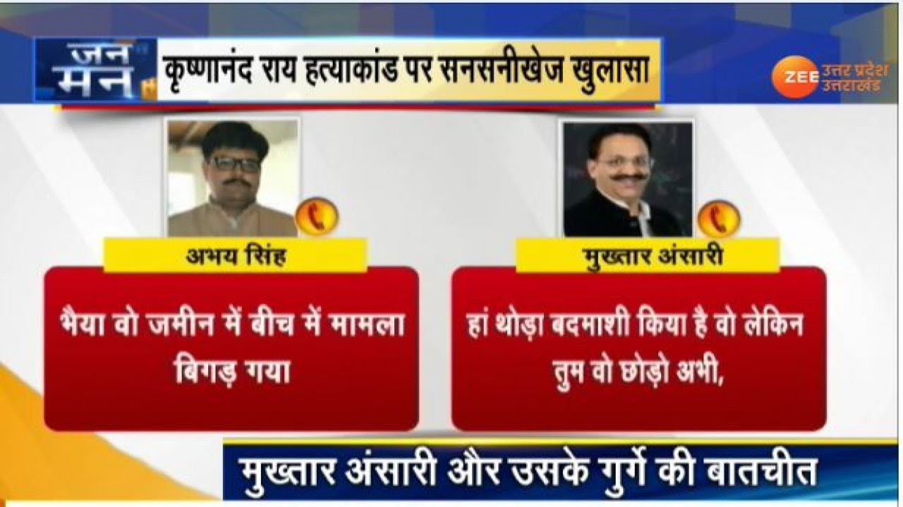 Krishnanand Rai हत्याकांड से जुड़ा बड़ा खुलासा, Mukhtar Ansari और Abhay Singh की बातचीत का Audio
