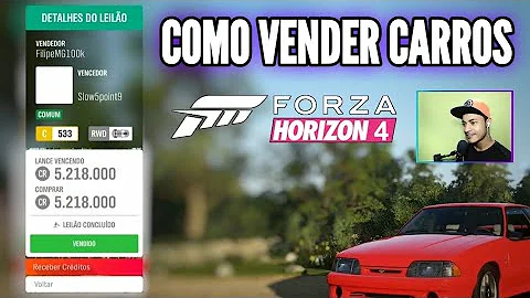 Como vender carros no Forza Horizon 4 offline?