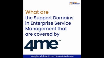Support Domains in Enterprise Service Management Covered By 4me