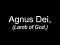 Agnus Dei Lyrics