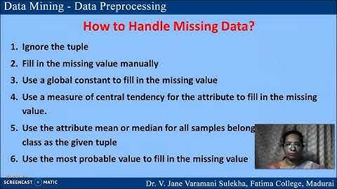 Data Preprocessing in Data Mining