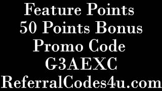 FeaturePoints Referral Code (G3AEXC) 50 Points Bonus, Feature Points Promo Code 2017
