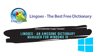 Lingoes - an awesome dictionary manager for Windows 10 - OxFord GoldenDict Google Translator screenshot 3