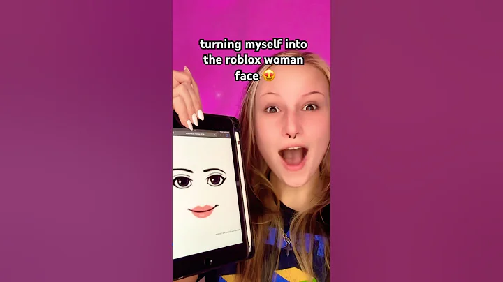 turning myself into the roblox woman face 😍 #roblox #makeuptutorial #makeup #lifehack