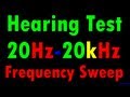 Hearing Test - 20 Hz to 20 kHz Frequency Sweep