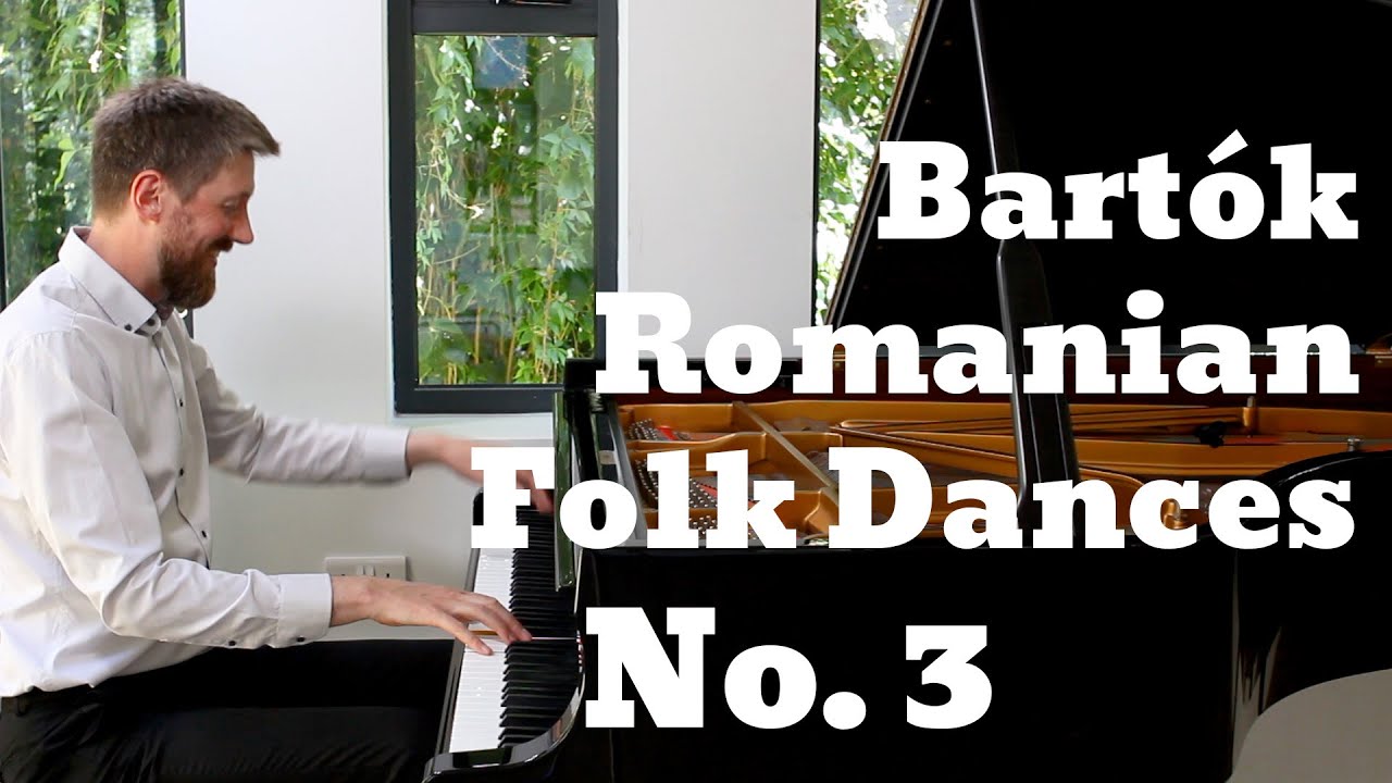 Bartok Romanian Folk Dances No. 3 - 'On the Spot' (Stephen Marquiss, piano)