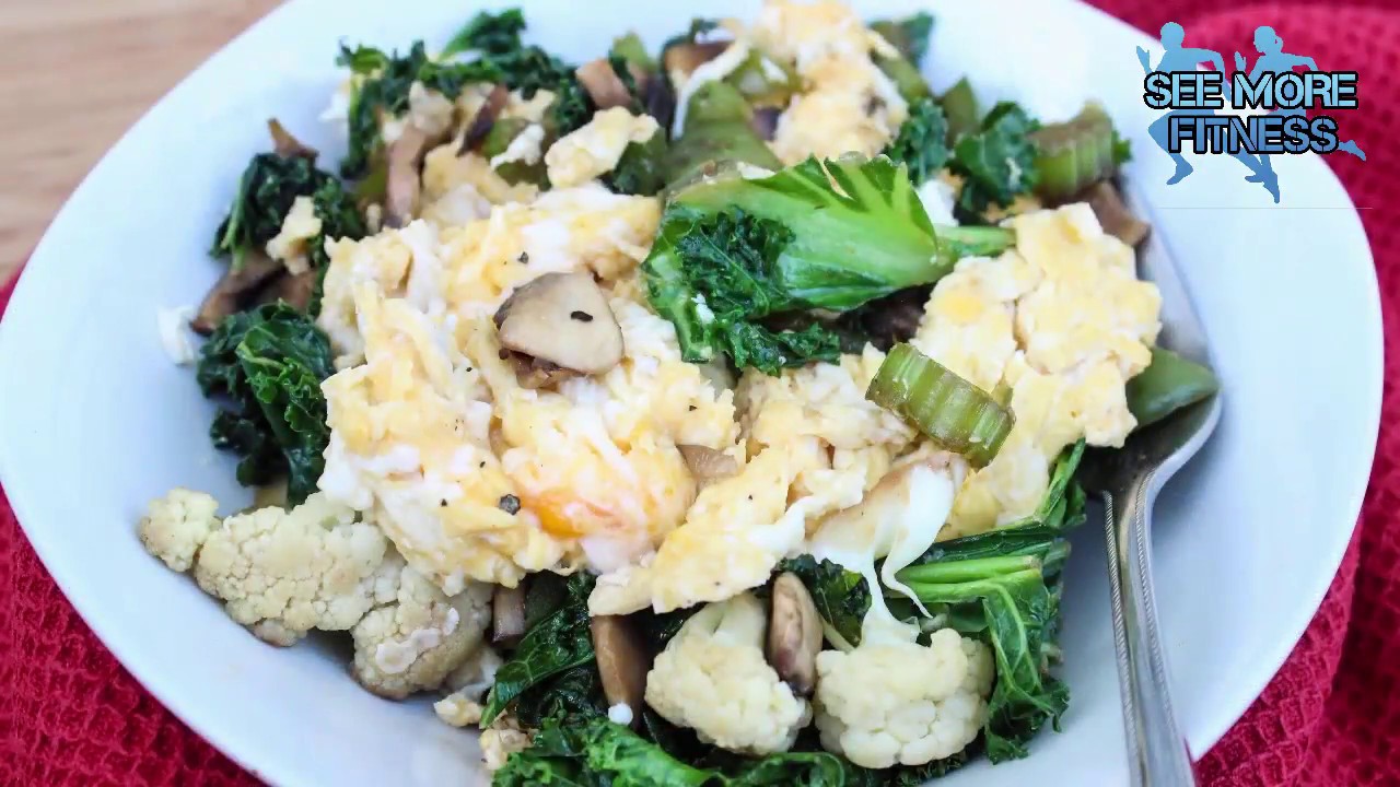 Veggie packed scrambled eggs
