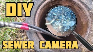 sewer camera - tree roots in sewer - diy sewer inspection camera - rootx