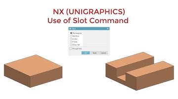 How to use Slot Command in NX (Unigraphics) || C for CAD ||