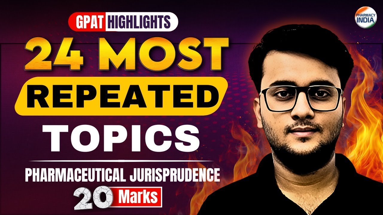 24 REPEATED QUESTION IN GPAT | Pharmaceutical Jurisprudence #gpatpreparation #gpat #pharmacist