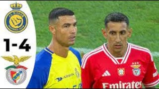Al Nassr vs Benfica 1-4 | CRISTIANO RONALDO & DI MARIA SHOW |  All Goals & Highlights 2023