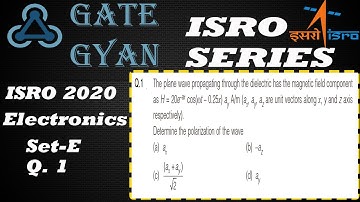 ISRO 2020 Solutions Electronics |Question 1 Set-E |ISRO Previous Year Paper| ISRO SERIES| GATE GYAN