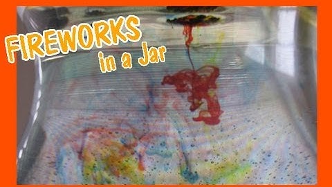 Easy Kids Science Experiment Fireworks in a Jar