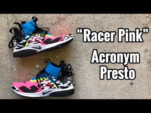 acronym x nike air presto mid racer pink