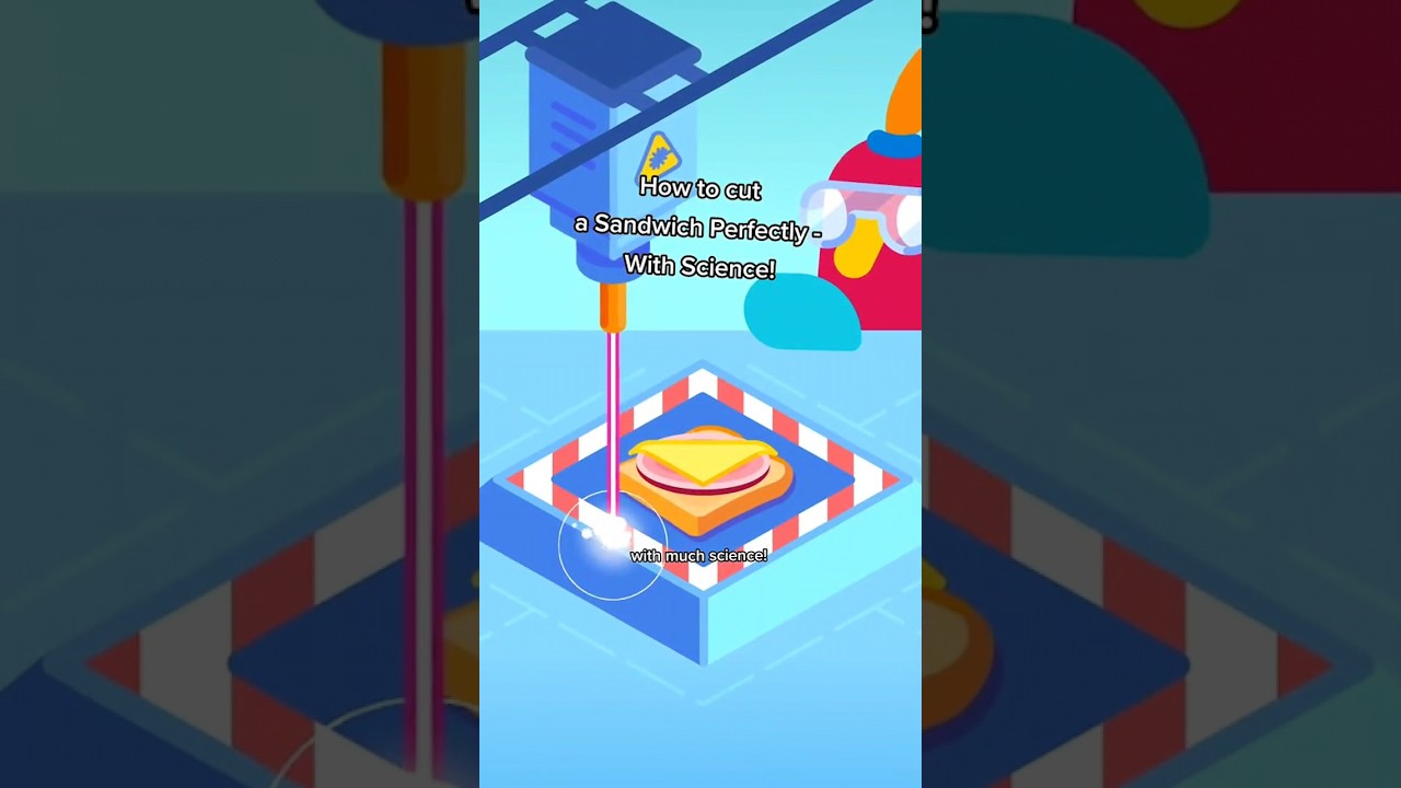 How to Cut a Sandwich Perfectly – With Science #shorts #kurzgesagt