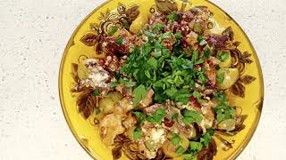 Кулинарный стрим № 2     Итальянский салат с тремя видами мяса и пикантным соусом