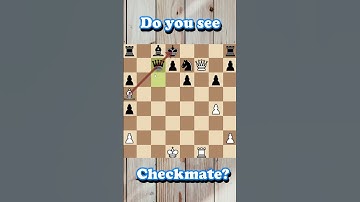 Queen Sacrifice for MATE! Do you see it? #shorts #chess #checkmate