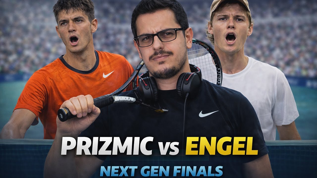 Dino Prizmic vs Justin Engel | Tennis Game Simulation | Next Gen Finals 2025