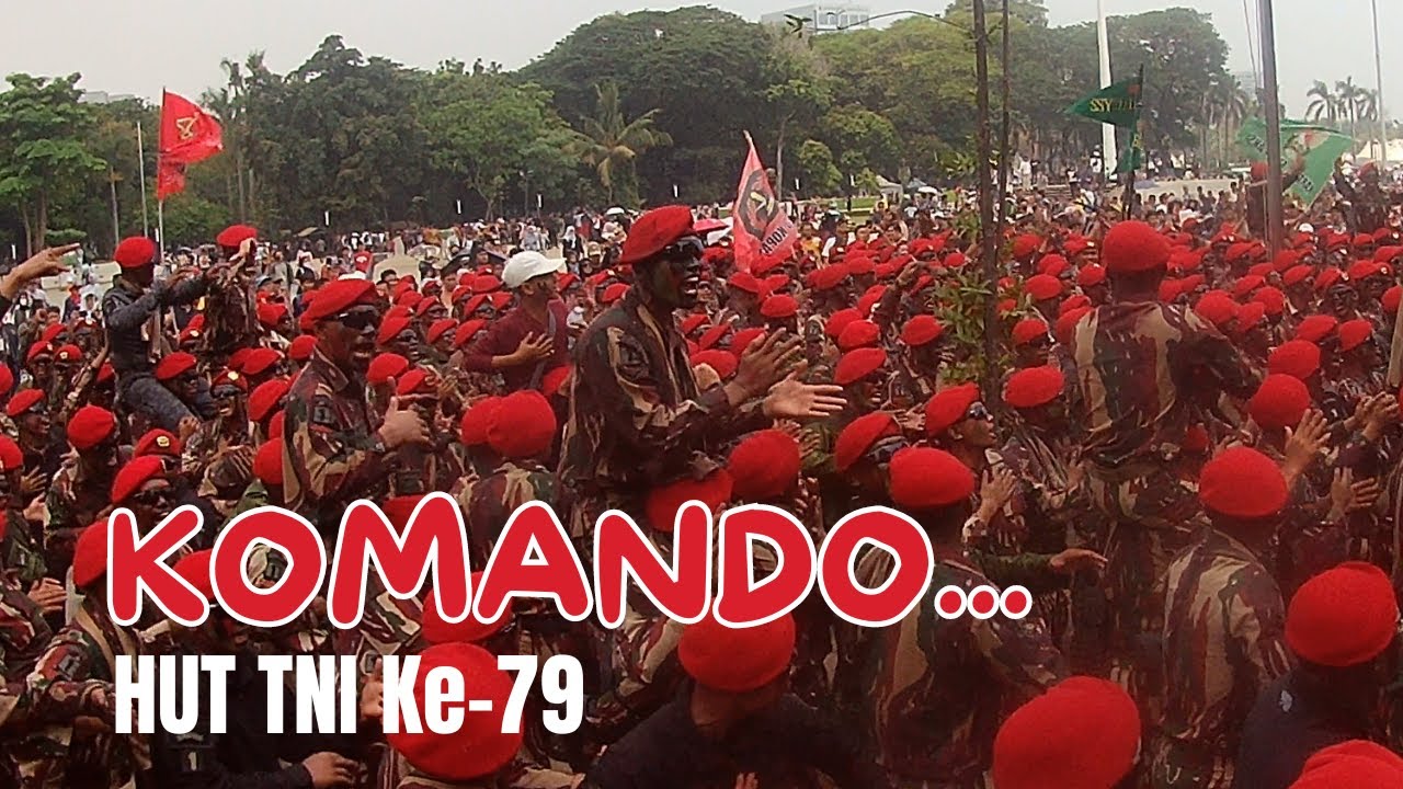 KOMANDO!!  Yel Yel  KOPASSUS Paling Garang | Dirgahayu TNI ke 79