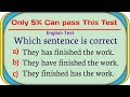 Mixed English grammar quiz 💫 Only 5% can pass This Brain Test?