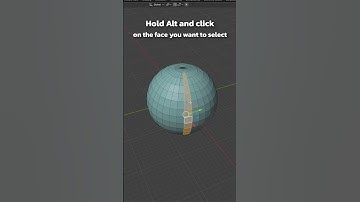Quick and Easy Face Selection in Blender with a one Click! #BlenderTip #3d