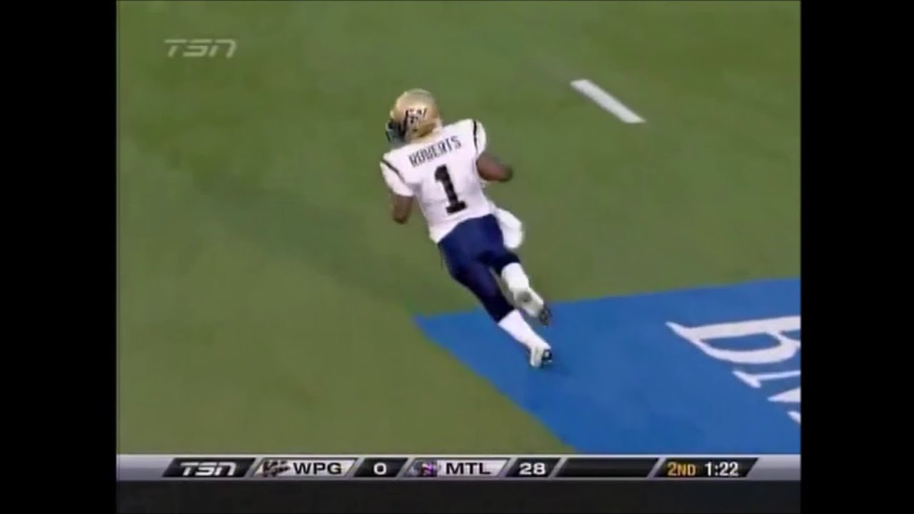 Winnipeg Blue Bombers Charles Roberts Touchdown Compilation YouTube