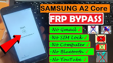 Samsung A2 Core (SM-A260G) FRP Bypass 2021 || Google Account Bypass || New Trick Without PC