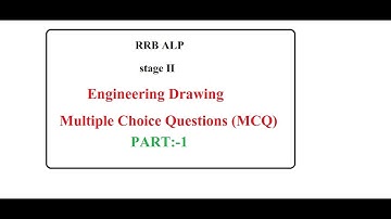 Engineering drawing most important previous year mcq for alp cbt 2